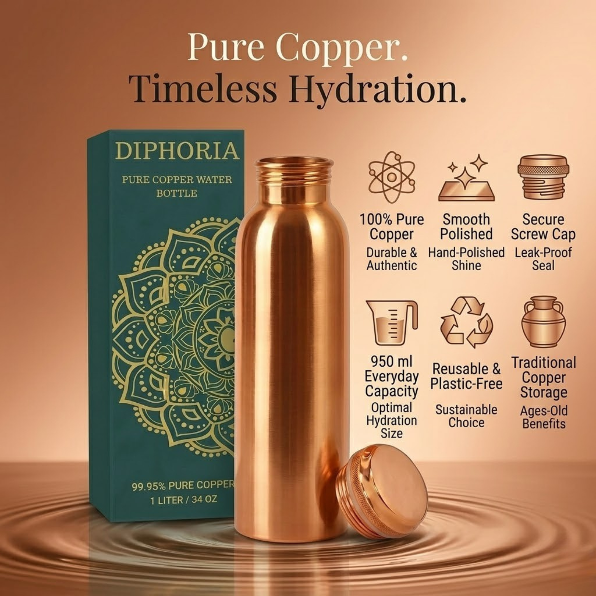 Seeing dark spots inside? Natural sign of pure copper — oxidation guide