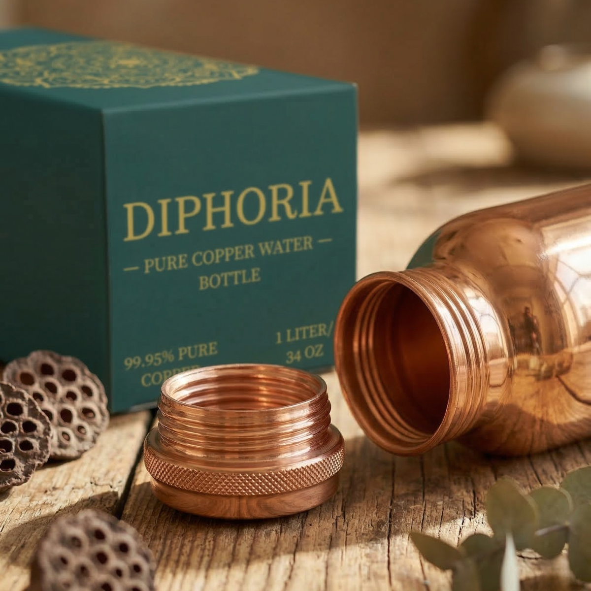 Copper bottle care — cleaning the inside